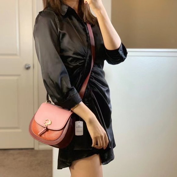 coach REMI SADDLE BAG IN COLORBLOCK (COACH 1330) - Picture 10 of 12